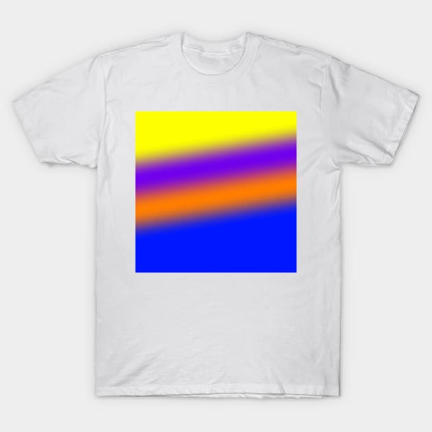 Yellow blue purple orange art T-Shirt by Artistic_st